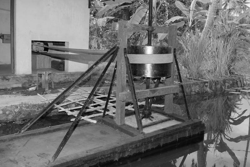 Agriculture and other livelihoods below the Sea Level in Kuttanad, Alappuzha district, Kerala - axial flow pump used for dewatering paddy fields